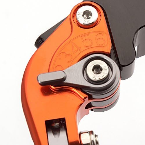 Miniatura 21 de FXCNC Billet Folding Extendable Adjustable Brake Clutch Levers Compatible with Raptor YFM660 01-04, TTR125L/LE/LW 00-16, Banshee 350 02-06