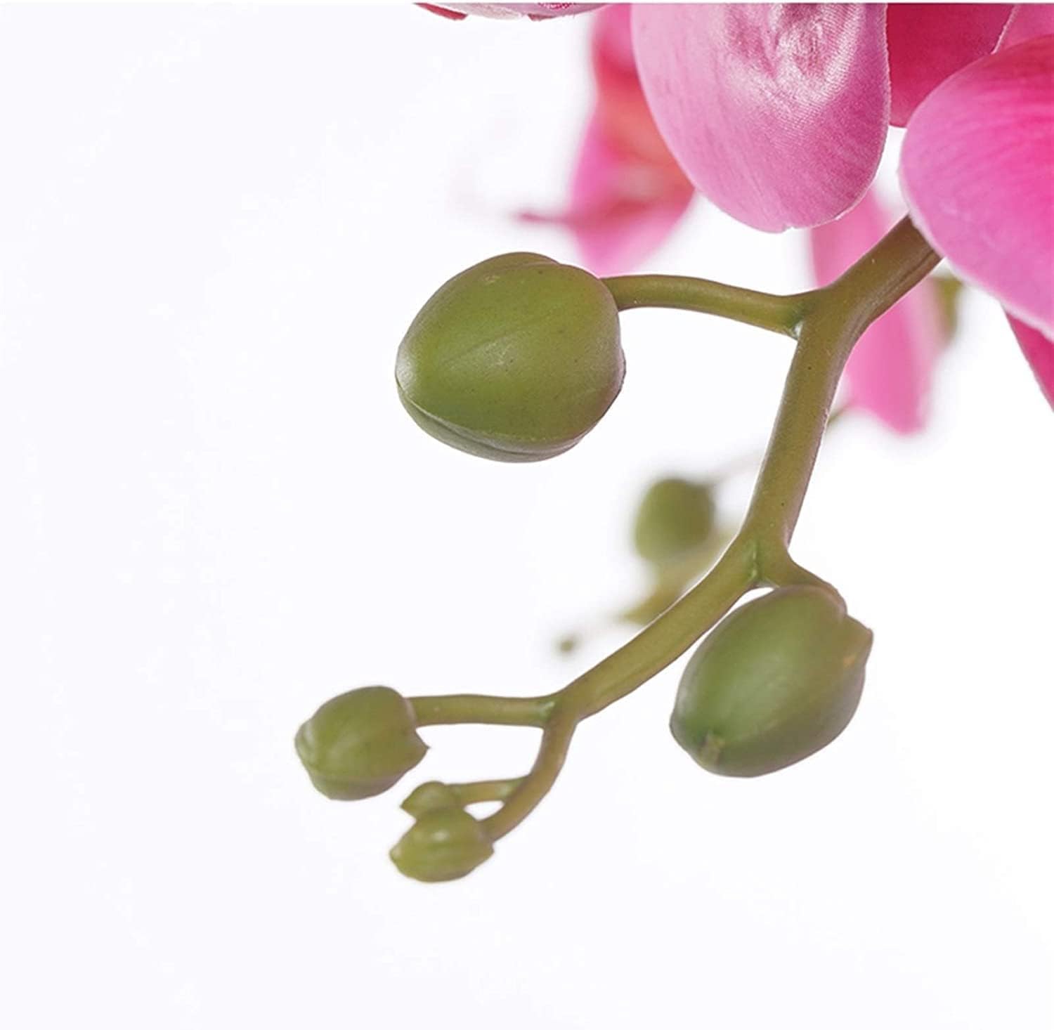 Orquídea Artificial De 68 Cm con Jarrón De Cerámica, Flores Artificiales De Phalaenopsis En Maceta, Flores Artificiales Modernas De Imitación,