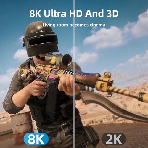 8K DisplayPort Cable,DP 1.4 Cable 6.6ft(8K@60Hz,4K@144Hz,2K@240Hz) Support 32.4Gbps,Gold Plated Connector,High Refresh Rate for Gaming Monitor,HDR,FreeSync G-Sync,Graphics Card,PC
