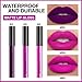 evpct 3Pcs Purple Hot Pink Fuchsia Red Matte Liquid Lipstick Lip Stain Sets for Women, Matte Lipstick Long Lasting Waterproof Permanent 24 Hours original, Lip Sticks Pack for Halloween Daily Makeup