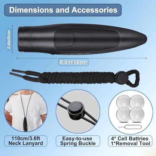 Sifflet électronique 125dB fort avec cordon pour entraîneur et éducation - 4