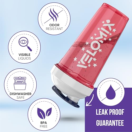 -2 Pack- 28 oz Protein Shaker Bottles for Protein Mixes - 2x Wire Whisk | Leak Proof Shaker Cups for Protein Shakes and Pre Workout | Protein Shaker Bottle Pack (USA Flag)