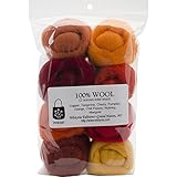 Wistyria Editions Wool Roving (8 Pack).22oz, Fire