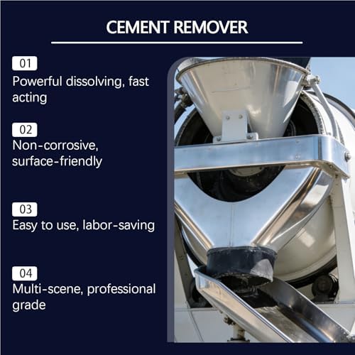 Concrete Dissolver - Fast-Acting No-Damaging Cleaner - 237ml Dried Concrete Remover Liquid - for Outdoor Indoor Construction Sidewalk Patio Garage Floor Wall Tool Brick — view 4