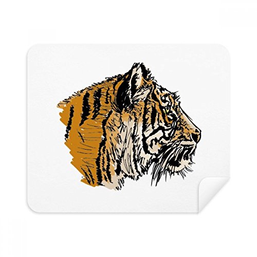 Chiffon de nettoyage lunettes tigre pour garder un écran de téléphone propre au bureau