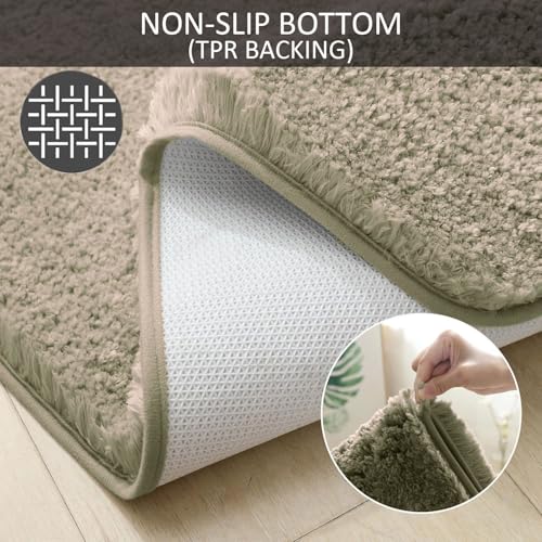 Image of Amazon Brand - Umi AMA 2200 GSM Microfiber Runner Super Soft Non-Slip Home Multipurpose Bedside Runners for Bedroom Floor - Taupe, (2x5 Feet) Pack of 1