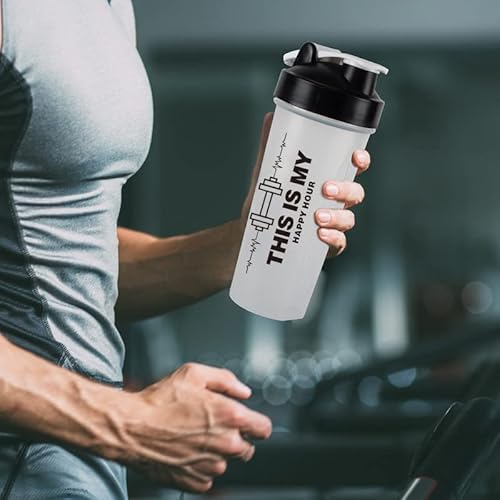 GIFUBOWA Shaker Bottle for Protein shake 600ml BPA-Free Leak Proof Sports Gym