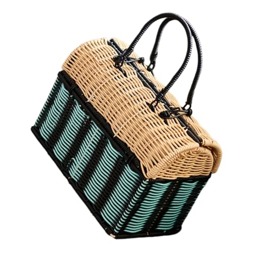 Paquet Fourre-Tout Tissé en imitation rotin grand format de rangement SUPVOX