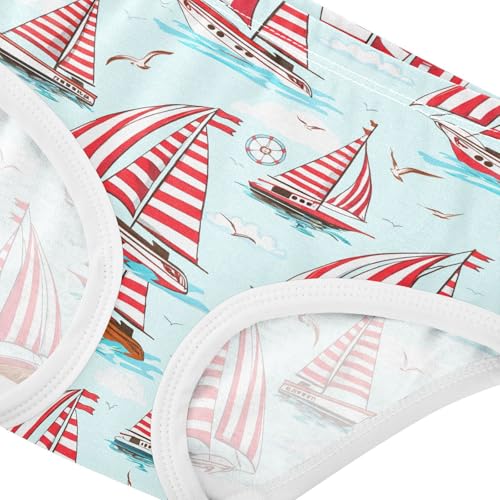 Sailboats Blue Toddler Girls's Underwear 2T 202c16324