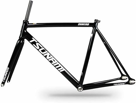 700C Fixed Gear Bike Frameset 49 52 55 58CM C Brake Frame 100/120mm QR