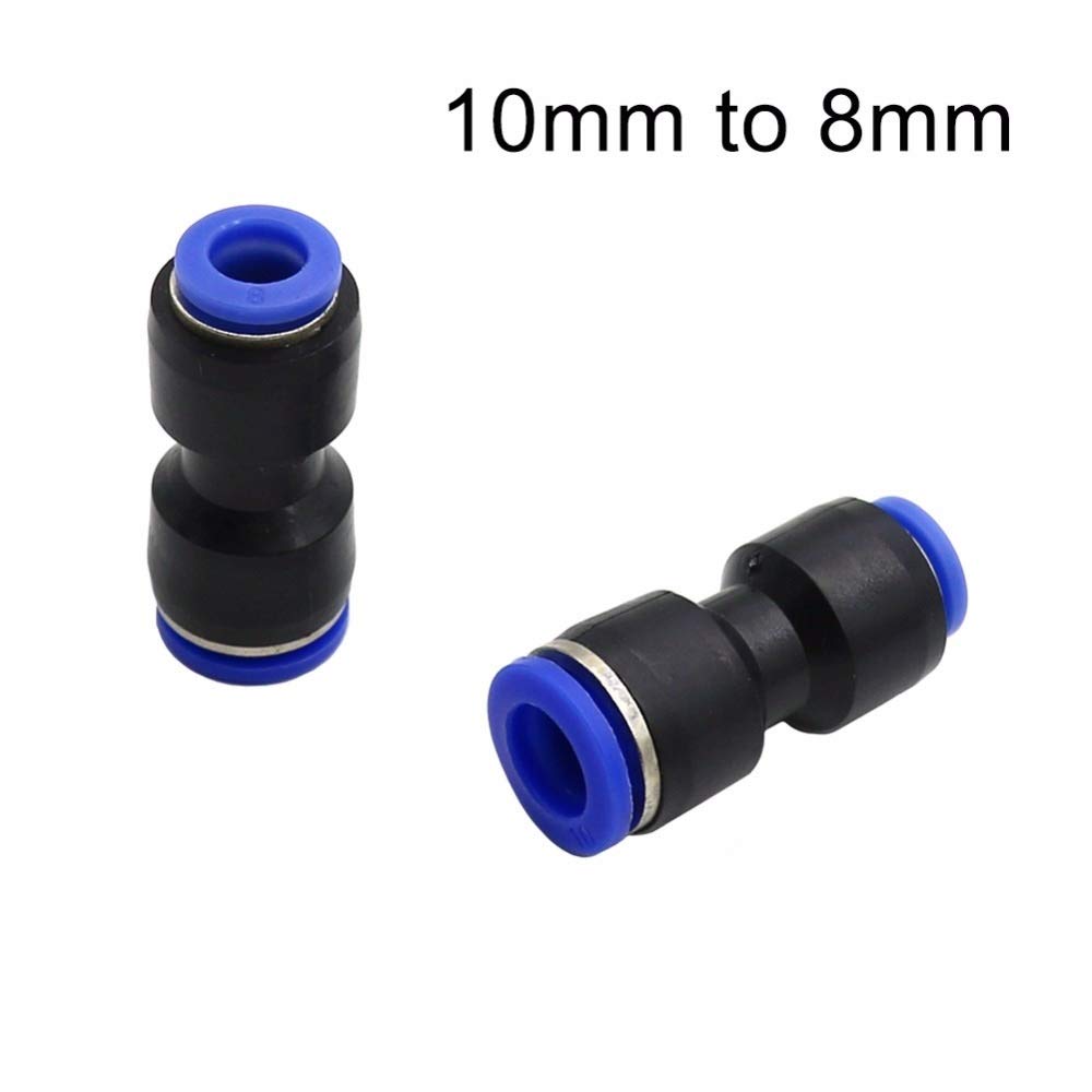 Raccordi per connettori per tubi flessibili 100pcs riducendo i connettori rapidi di blocco rapido riduzione rettilineo agganciamento rapido Giardino Accessori per il collegamento dell'acqua Giardino