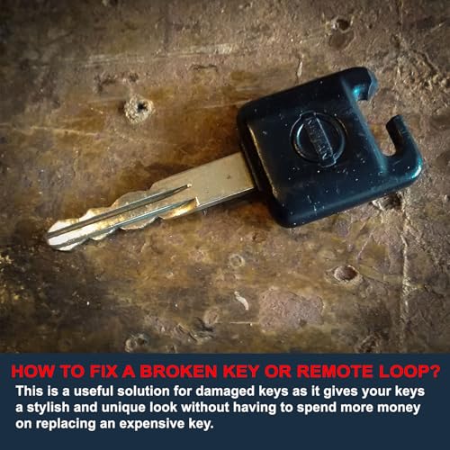 Image of Leather Key Sleeve, Broken Car Key Loop Replacement, Stylish Key Cover for Women Men