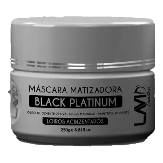 Matizador Loiro Cinza Black Platinum 250g Lavid Para Loiros Cinza a