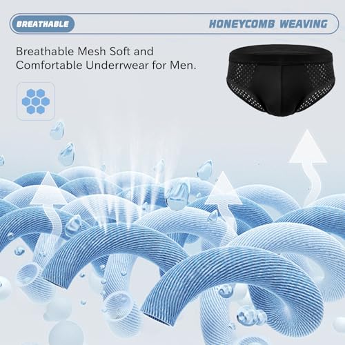 HOOFESAN Men's Underwear Pack Briefs- Breathable Built-in with 3D Pouch Comfortable Underwear for Men4