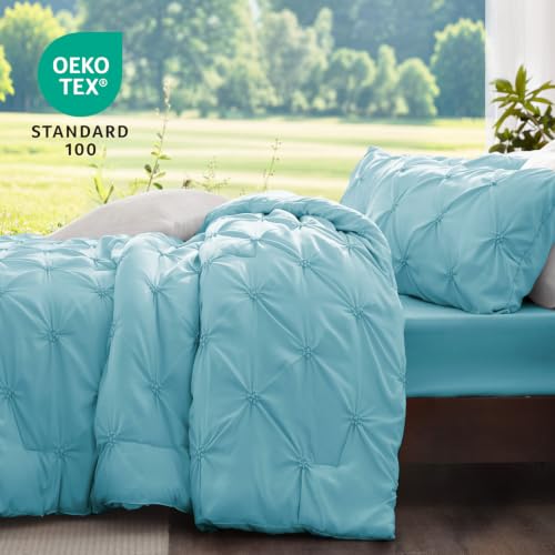 Image of BEDELITE Queen Comforter Set Macaron Blue,Lightweight & Soft Comforter