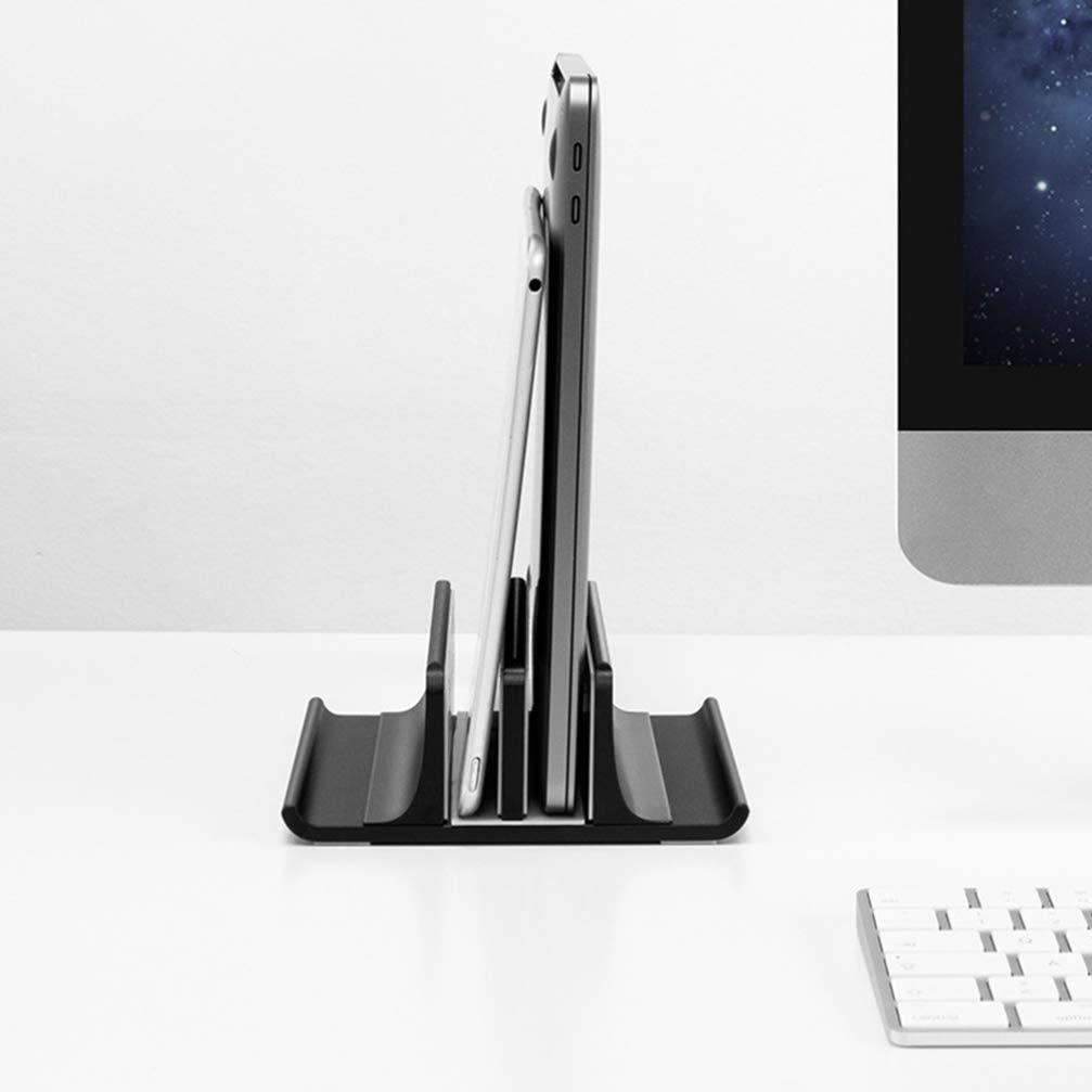 Hemobllo Supporto Verticale Per Laptop Supporto Di Raffreddamento in Lega Di Alluminio Resistente e Stabile Salvaspazio