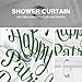 Yomane Shower Curtain Set 72x72 Inch Happy St. Patrick's Day with 12 Hooks Waterproof Polyester Fabric Shower Curtain for Home Bathroom Christmas Holiday Decor Set