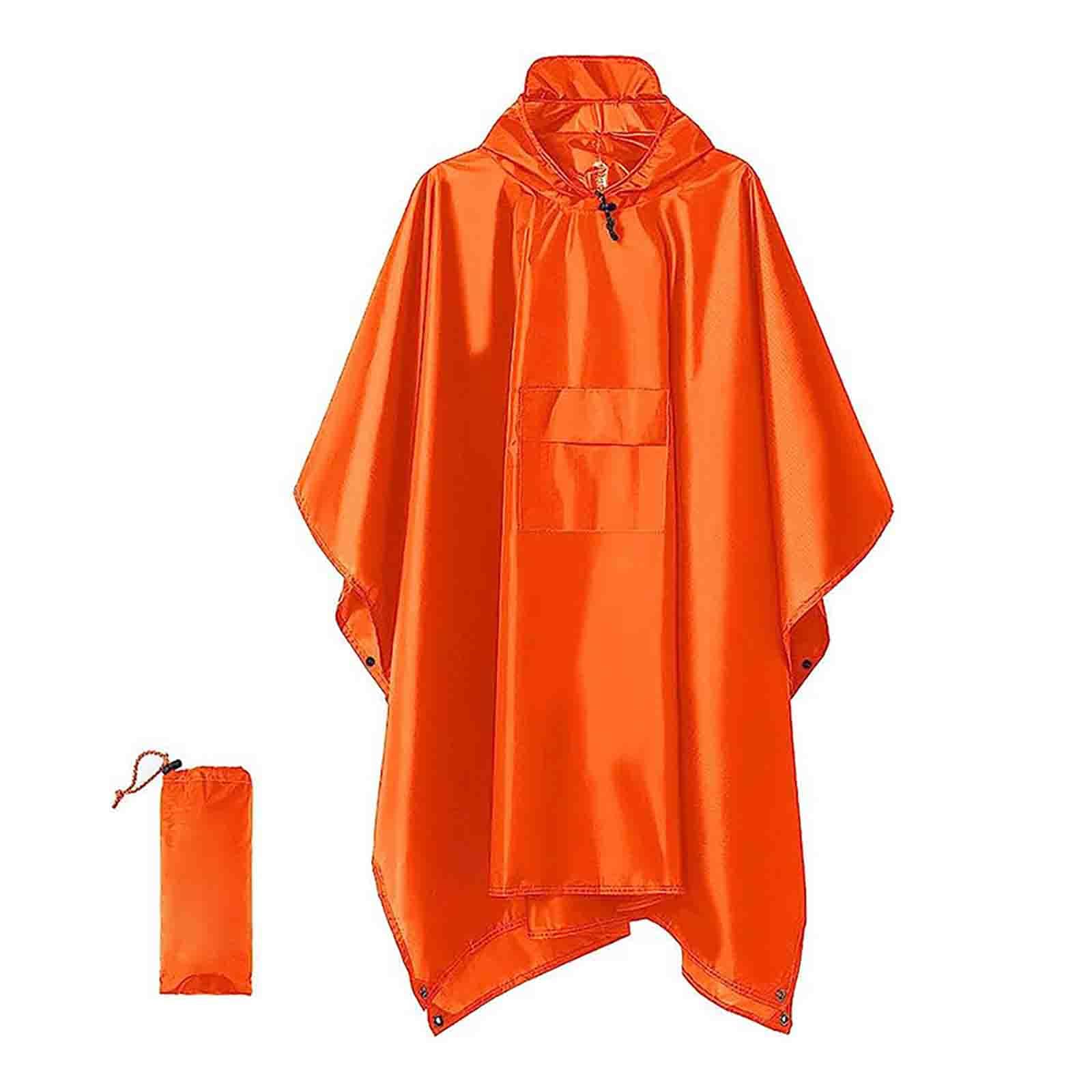 JUSHZ Giacche Impermeabili Poncho Antipioggia Mantella Mantellina Pioggia | Bici Uomo Trekking Donna Running Ciclismo Singolo All'aperto Adulto Cappello Con Visiera