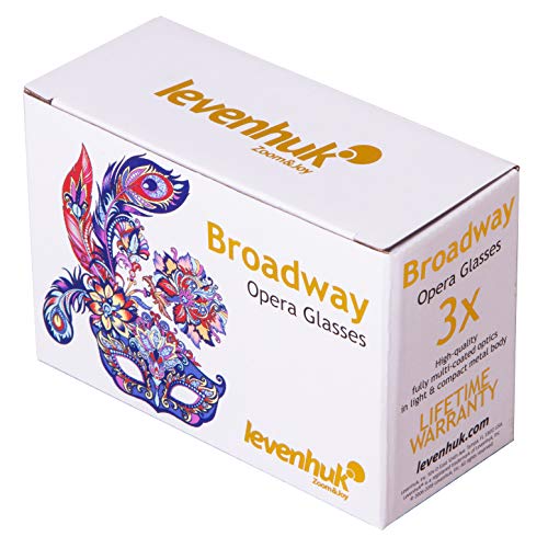 Levenhuk Broadway 325C Blue Wave Opera Glasses – Theater Binoculars with Removable Chain