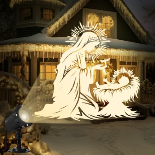 Treela Holy Nativity Projector Light Outdoor Christian Decoration