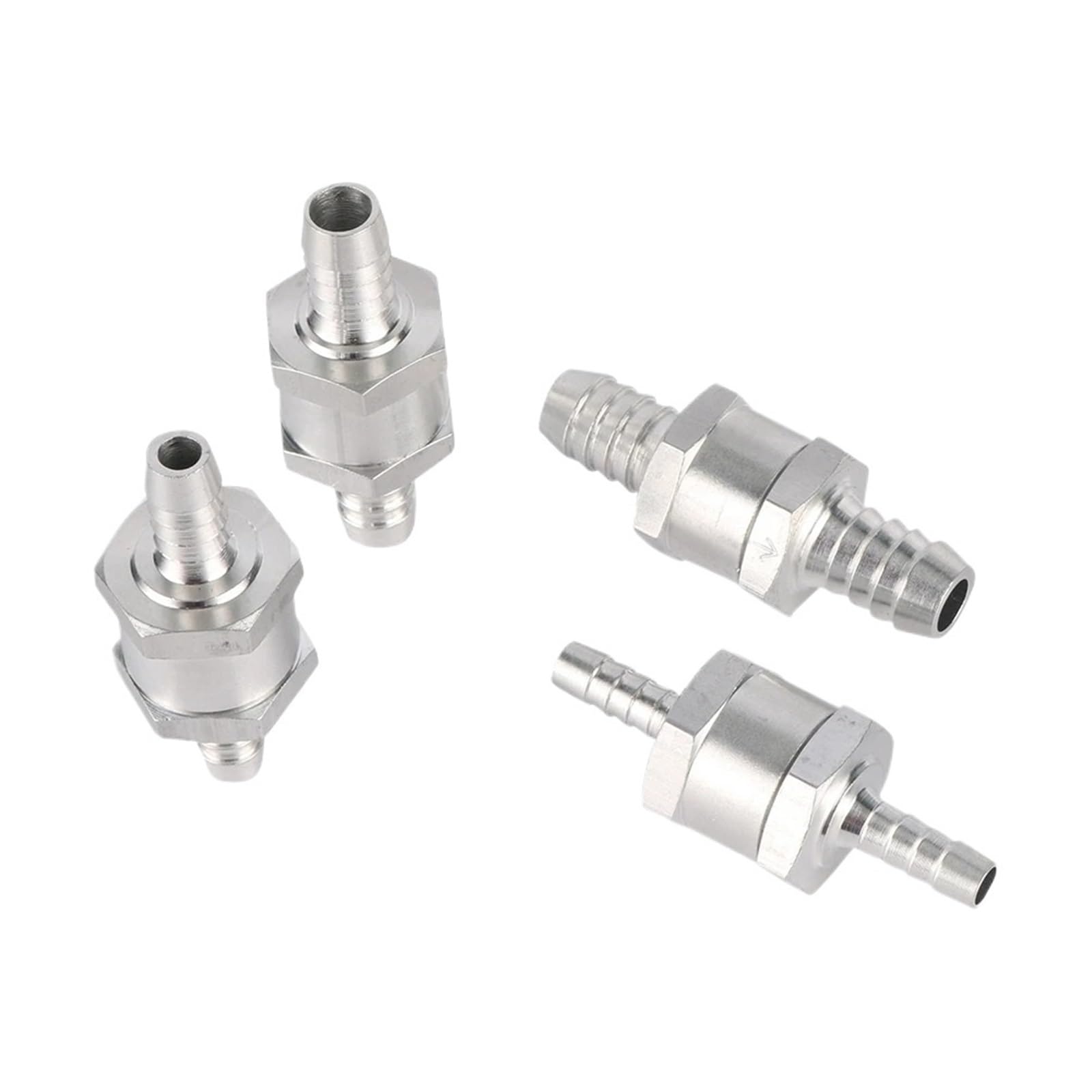 Dkgnyxnplj 6Mm 1 Way 6/8/10/12Mm 4 Size Valves Aluminium Alloy Fuel Non Return Check Valve 1 Way Fit Carburettor 1Pc(6Mm)