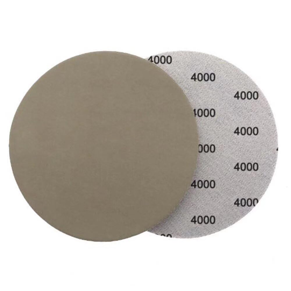 Round Wet Dry Water Sanding Discs 30pcs 4 Inches 100mm Grit 4000 Sandpaper Hook and Loop Flocking Sanding Pad Sanding and Polishing for Electric Grinder Accessory