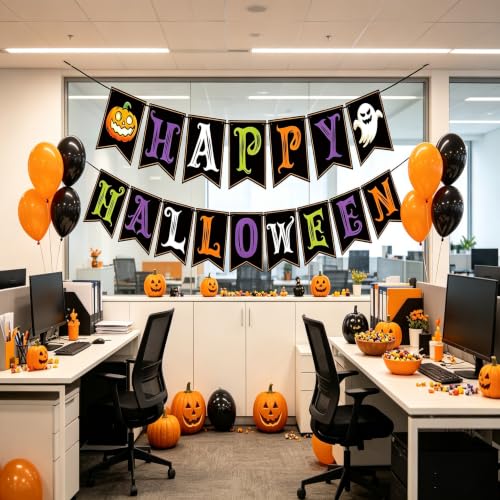 WisveraDes Halloween Decorations - Happy Halloween Banner - image 9