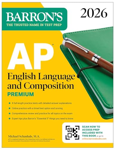 AP English Language and Composition Premium, 2026: Prep Book with 8 Practice Tests + Online Practice