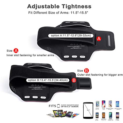 Vme Abstract And Fun Design Running Armband For Iphone X, Xs, Xr, 8, 7, 6, Galaxy S9, S8, S7, S10 With Adjustable Band & Key/Card Slot … (Multicolor) #TOP3