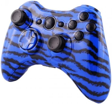 Blue Tiger Camo Housing / Shell for Xbox 360 Wireless Controller