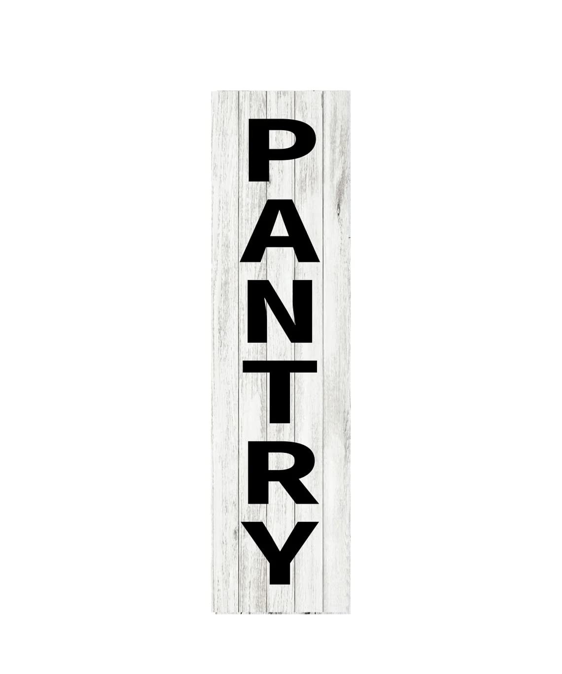 Vintage Primitive Funny Decor Black and White Pantry Vertical Tin Farmhouse Rustic Metal Sign 4x16 Inch