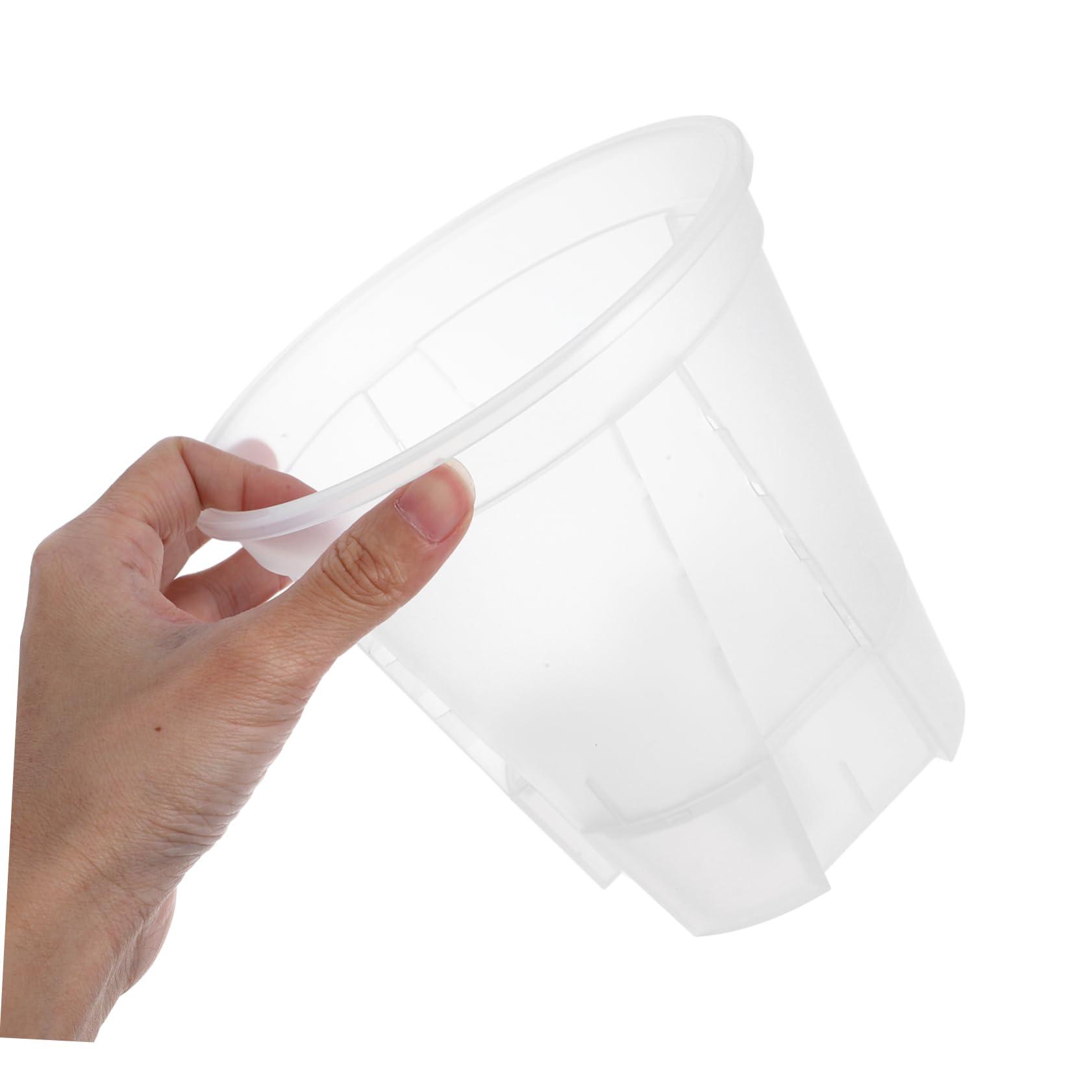 6pièces Pots à Orchidées Transparente avec Drainage Pots De Auto-arrosants pour Plantes Intérieur Bacs Plastique Respirants pour Et