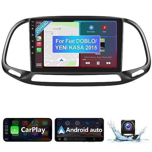 2+64G Autoradio für FIAT Doblo/Yeni Kasa 2015 mit Wireless A-pple