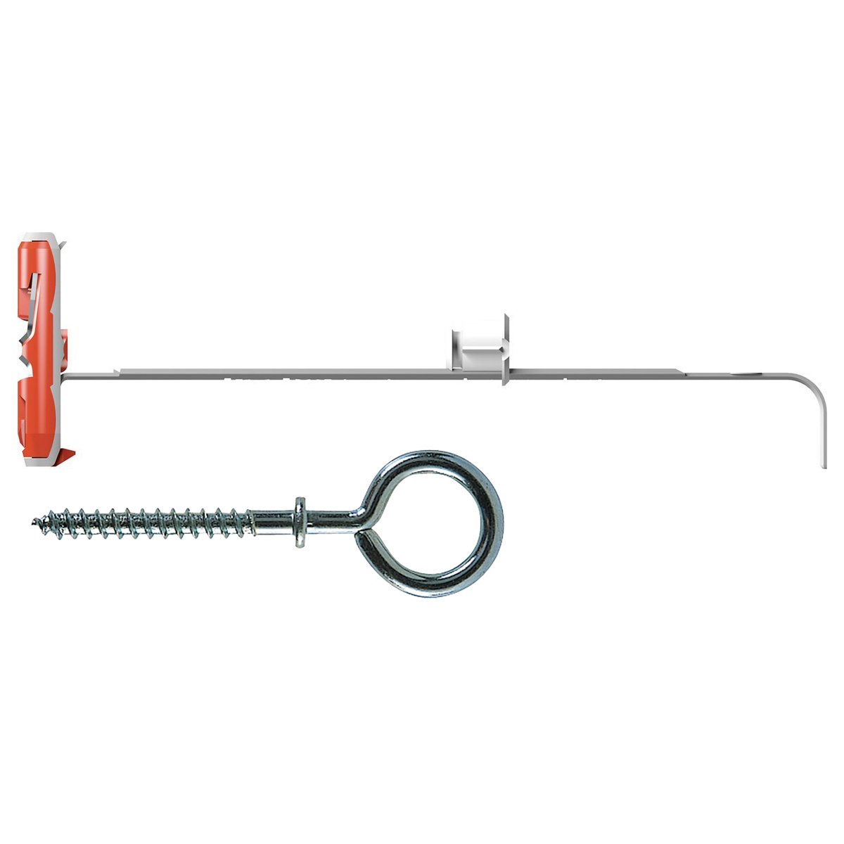 Fischer Tacos para cartón yeso Duotec 10 H con ojal cerrado, fijación de ancla para cargas elevadas en paneles y plantas, agujero 10 mm, 544479