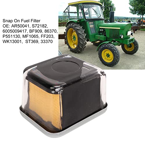 Leapiture Traktor Kraftstofffilter Ersatz für Traktoren der Serie 20 30 40 50 55 Aluminiumlegierung Glas Snap on Kraftstofffilter 6005009417 P551130 WK13001 S72182 Heizölfilter