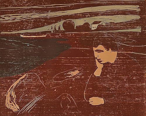 Affiches et Impressions Mélancolie III d'Edvard Munch grand format 60x90cm