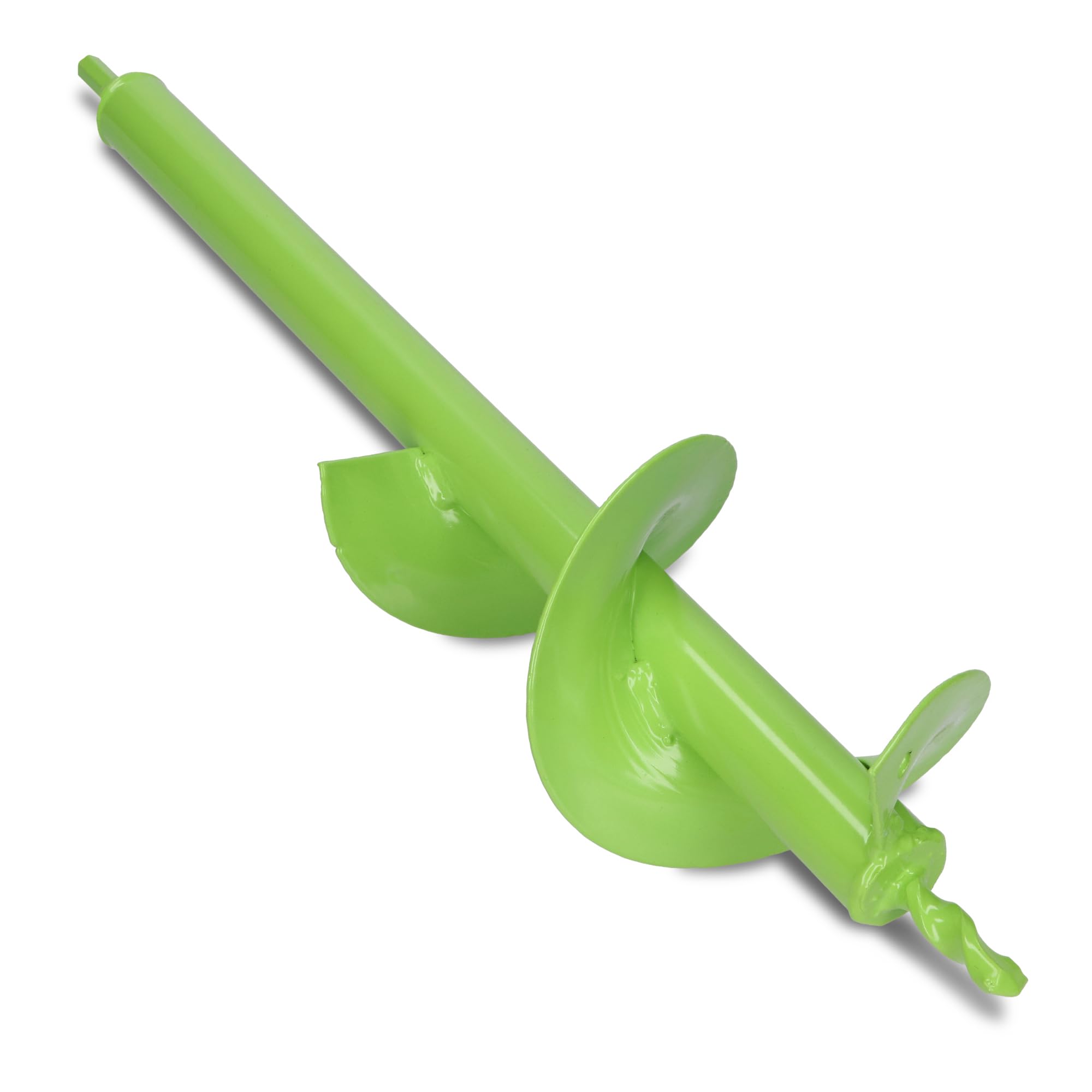 WERHE Punta da terra 100 mm Ø, lunga 600 mm per trapano e avvitatore a batteria – trivella da giardino per piantare senza sforzo fiori, arbusti e scavare fori per pali di recinzione