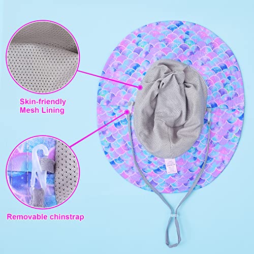 Pink Dino RJTCSJ006013-FBA Kids Sun Hat Girls Bucket Hat Toddler Beach Hat Wide Brim Summer Fishing Hat Adjustable Cap thumb #5