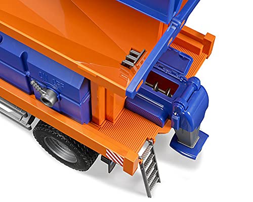 bruder 03685 - Mercedes-Benz Arocs Winterdienst mit Räumschild - 1:16 Schneeräumer Schneepflug Streuwagen Räumdienst – Bild 6