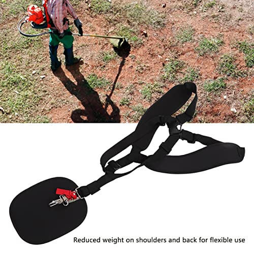 Correia de ombro aparador, correia de cortador de grama de poliéster macio conforto com fivela ajust