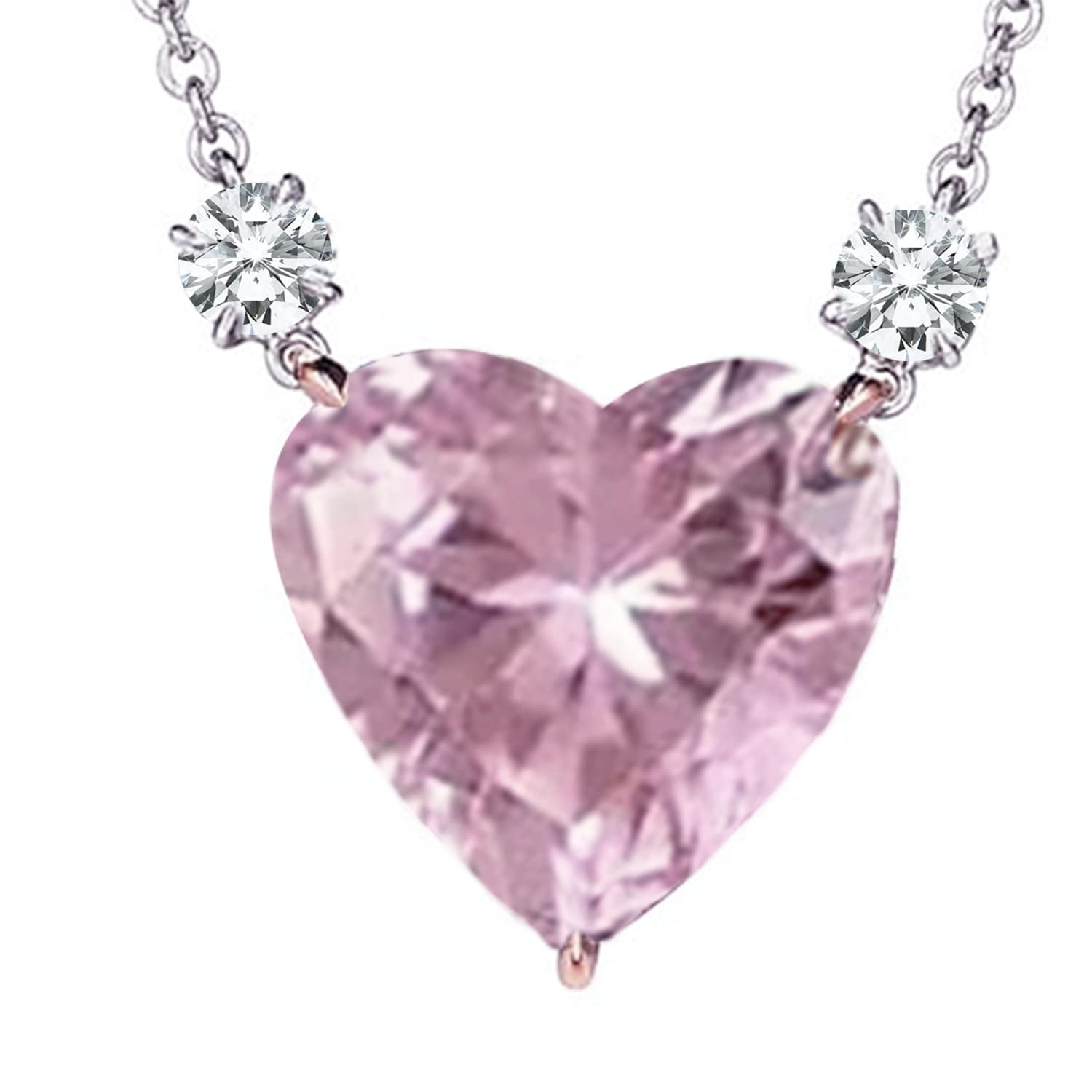 peora Silver Plated American Diamond Studded Heart Shape Pendant Chain Necklace Stylish Casual Fashion Jewellery Gift for Women|Rakhi Rakshabandhan Gift for Sister Bhabhi, Gifts for Women-picture-14