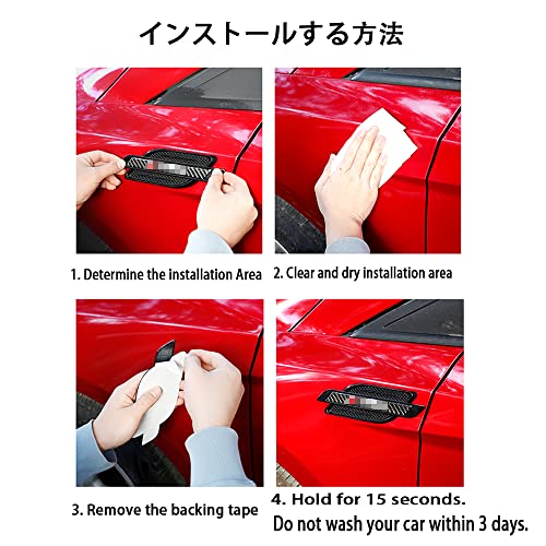 Image of Fender Side Vents Trim, Front Door Fender Protector Carbon Fiber Emblem Side Mark Stickers Decals Sports Decoration Lossless Installtion Accessories Sports Logo
