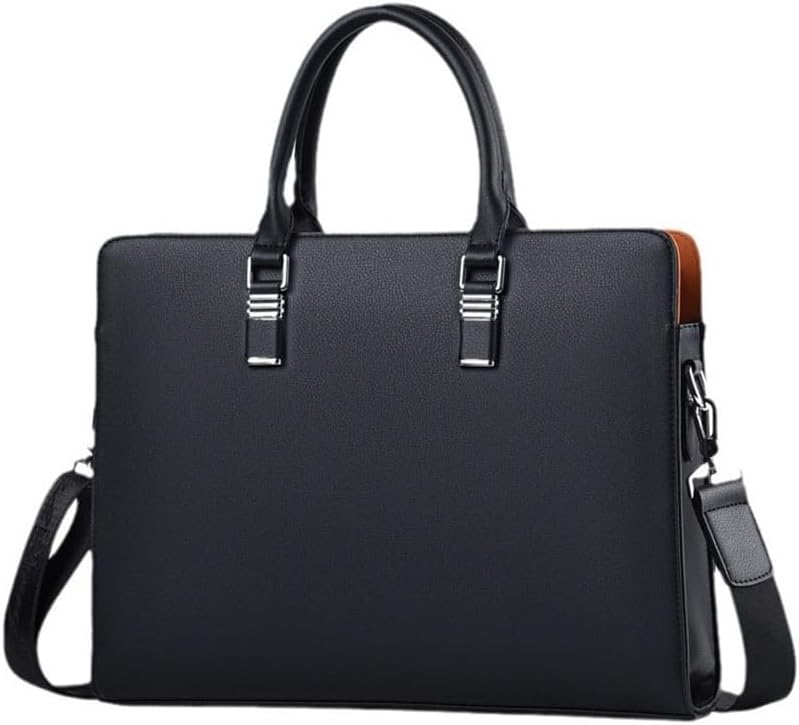 Men's Shi Handbags Casual Shoulder Crossbody Bags Large Capacity Business Color Collision Briefcase Male Models