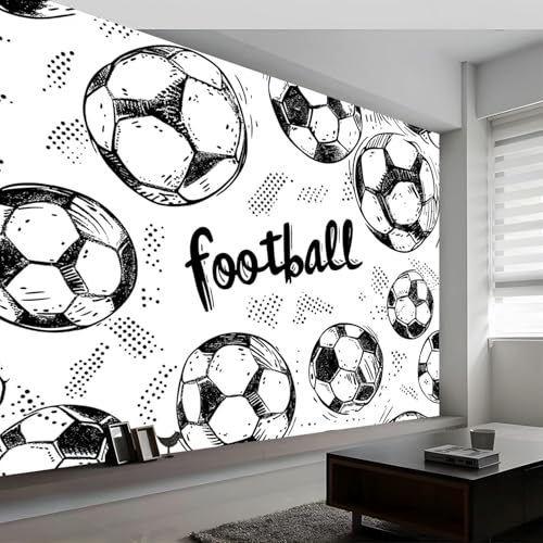 Papier Peint en Soie de football panoramique 3D mural luxe 400x280 - 4
