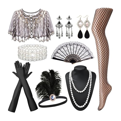 RIOSO 1920s Accessories for Women Flapper Gatsby Roaring 20s...