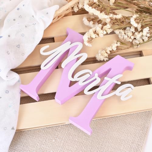 Miniatura 4 de Saquitomagico Letra Con Nombre Personalizado.Letra Decorativa Para Habitacion O Eventos.Regalo Original Cumpleaños. Mesas Dulces Y Candy Bar En Bautizos Y Comuniones.