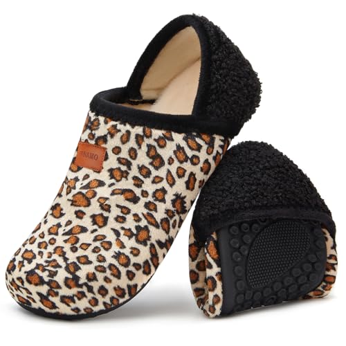 Image of Tanamo House Slippers for Women Men Indoor Barefoot Slippers Socks Slip on House Shoes Cozy Comfy Slippers for Home Bedroom Travel Yoga