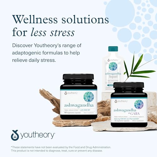 Youtheory Ashwagandha - with Organic KSM-66 Ashwagandha - Herbal Blend to Support Stress Relief & Energy Levels* - Helps Support Mood* - 60 Vegetarian Capsules (30-Day Supply) - Image 9