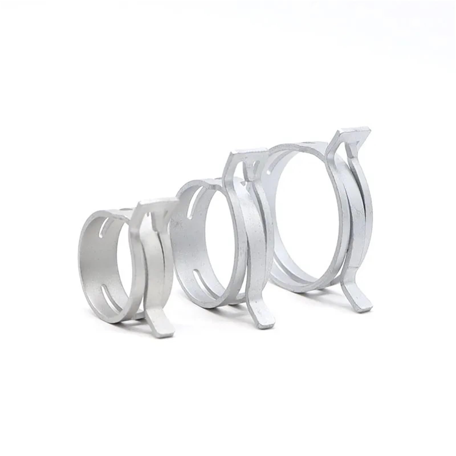 Abrazaderas de manguera galvanizadas for línea de combustible, tubería de agua y tubo de aire, ajustables de 7mm a 53mm, sujetadores metálicos duraderos, 10 Uds.(M53)