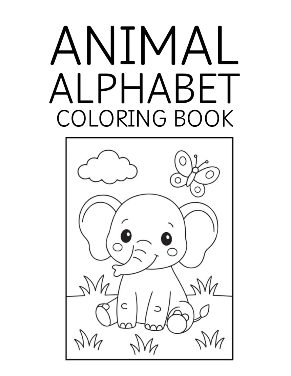 Animal Alphabet Coloring & Tracing Book